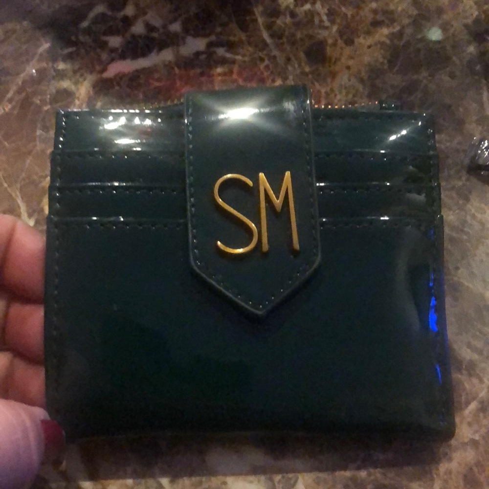 Steve Madden Brand new Shiny hunter Green wallet